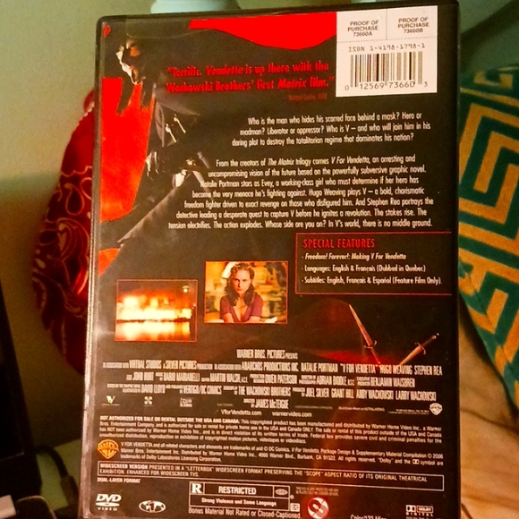 V for victory live stream DVD new Warner Bros WB - Picture 2 of 5